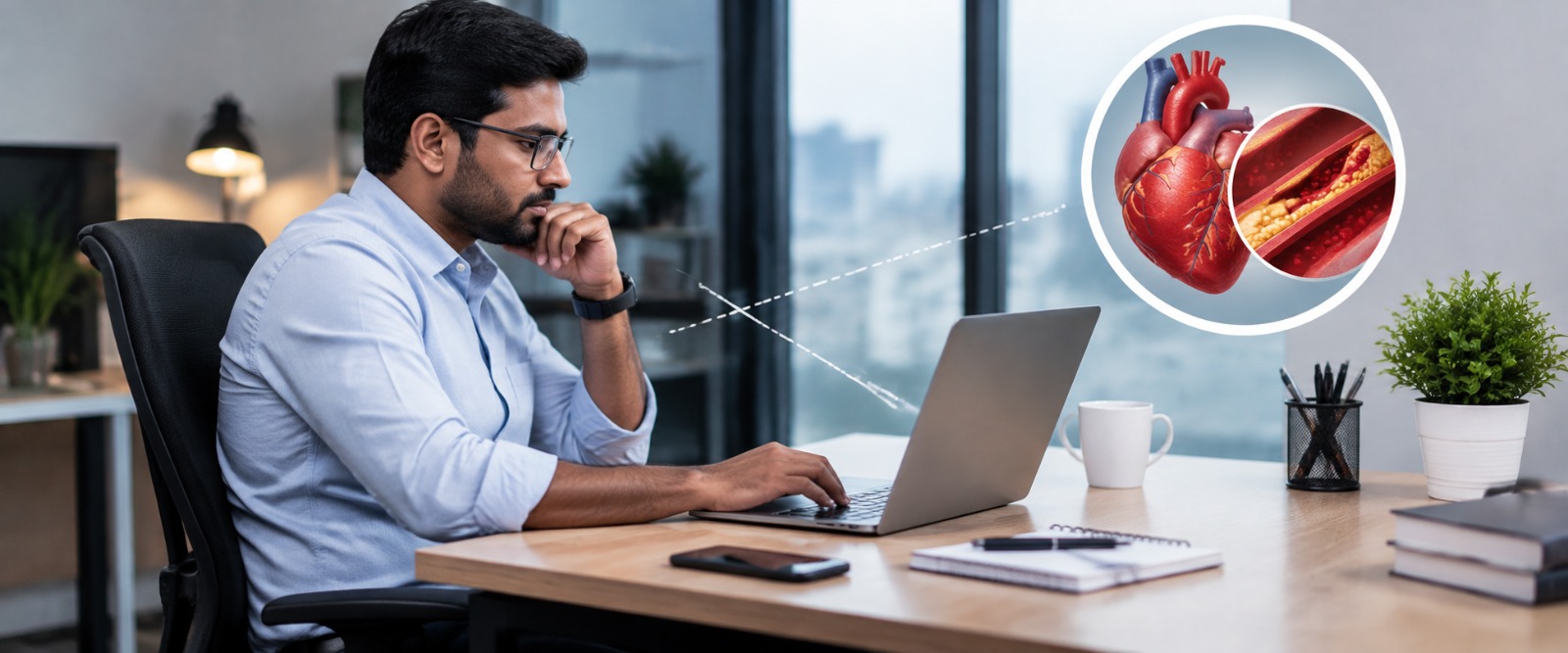 Long desk hours with little physical activity lowering HDL