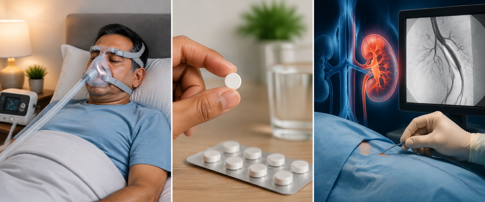CPAP machine and hormone tablet for a hidden BP cause
