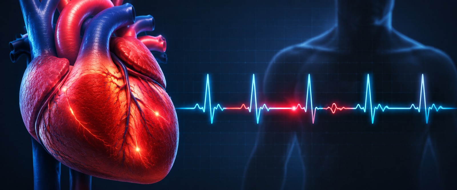 Holter monitor recording an irregular heart rhythm