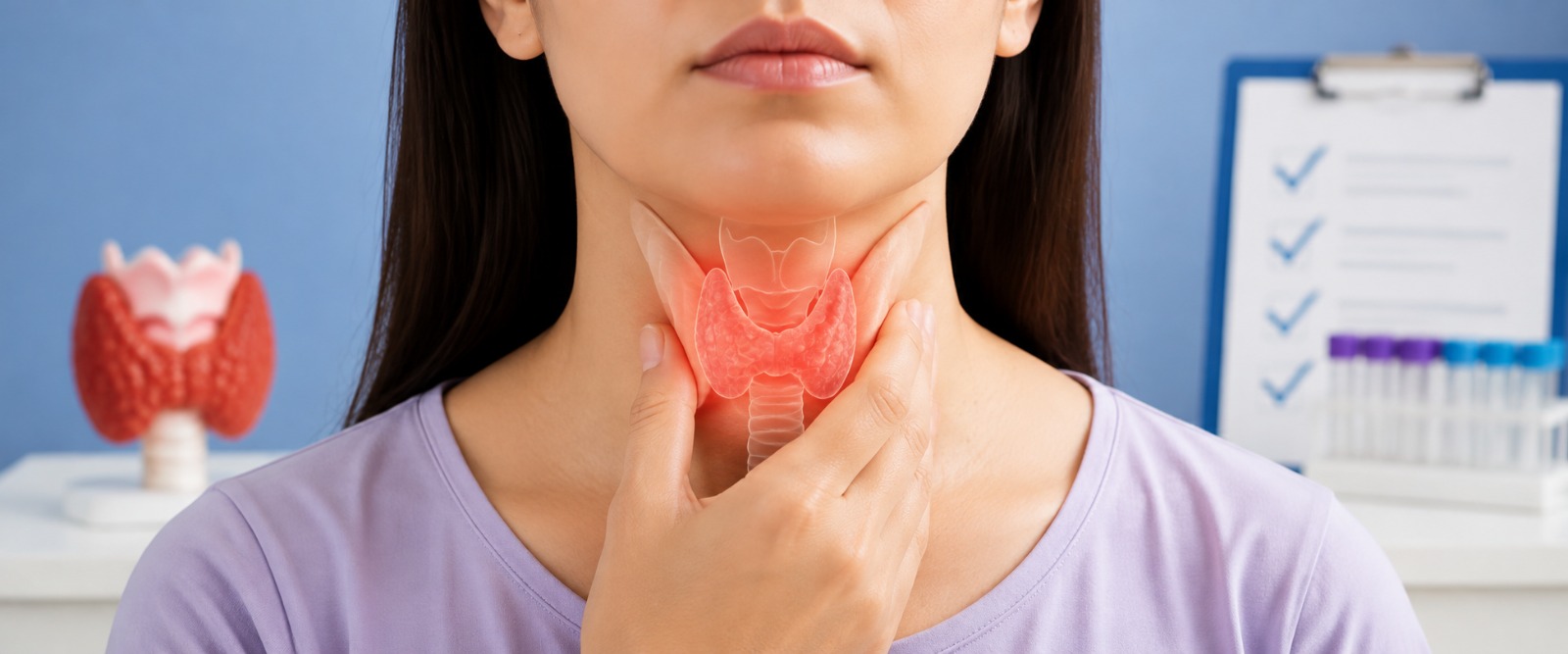 Thyroid function test as part of cholesterol evaluation