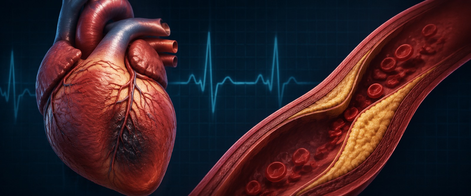 Cardiologist reviewing a 2D echo scan of a weak heart pump