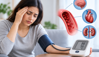 Woman feeling giddiness from low BP — a sign to consult the best cardiologist
